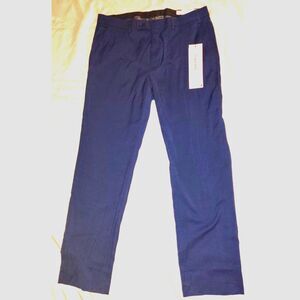 NWT Calvin Klein Jerome Men's Dress Pants Blue Size 35W x 30L Office Wedding